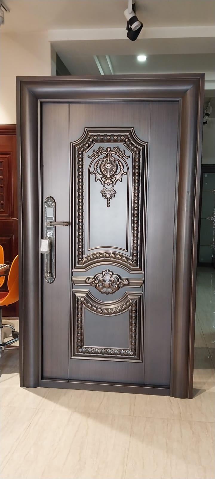 single door with frame 90mm